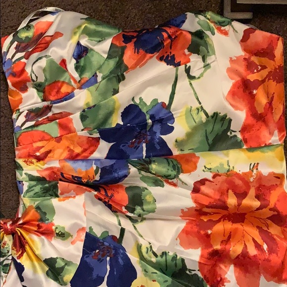 Windsor Xoxo strapless Floral dress  size 13 - Picture 3 of 8